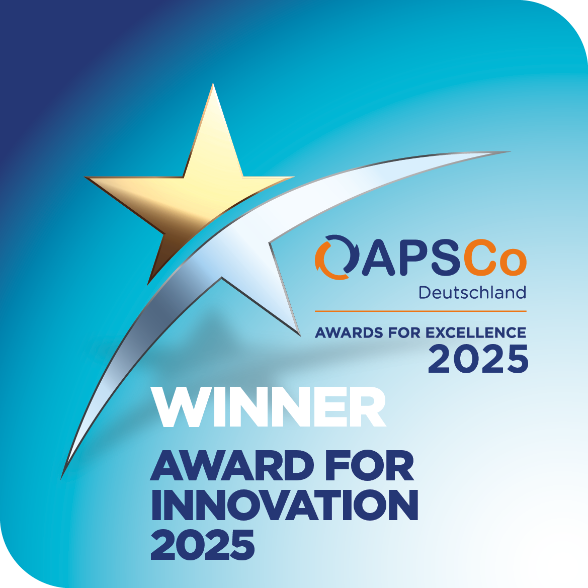 AfE 2025 APSCo DE Category Award Medal-WIN_Innovation APSCo Innovation Award 2025
